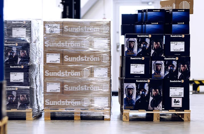 Pallet with Sundström products