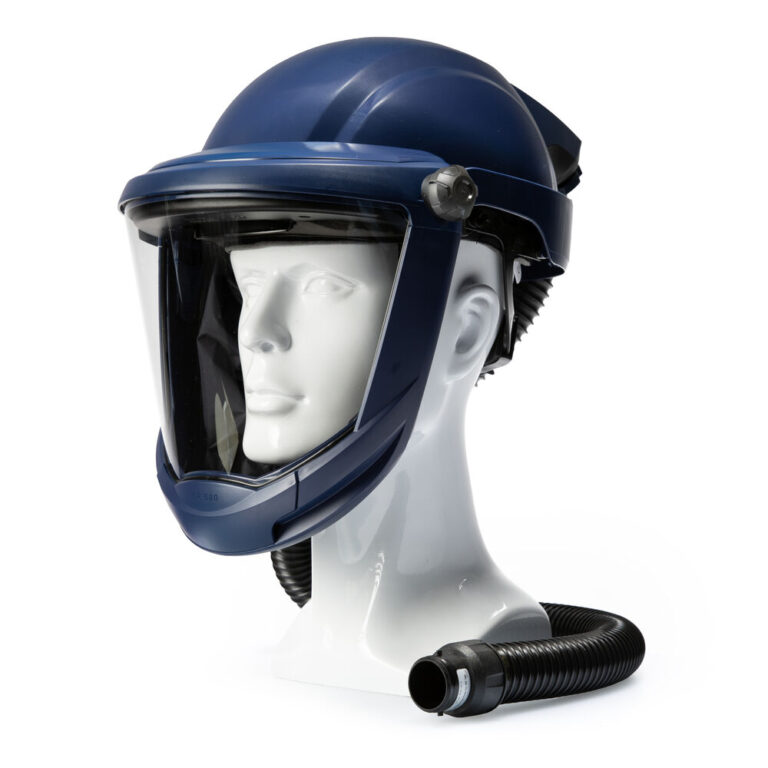 SR 580 Protective helmet with visor, adapters and knobs. Face seal